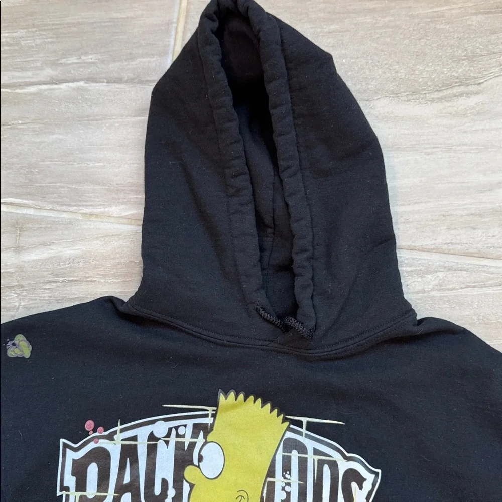 Gliland BART SIMPSON Unisex Men's M Pull Over Long Sleeve Hoodie Kangaroo Pocket